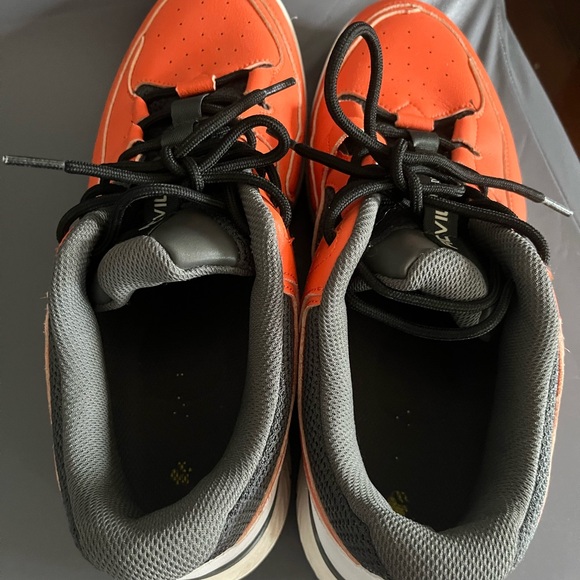 Fitville Amadeus Tennis and Pickleball men's lace up orange sneakers - Picture 6 of 8